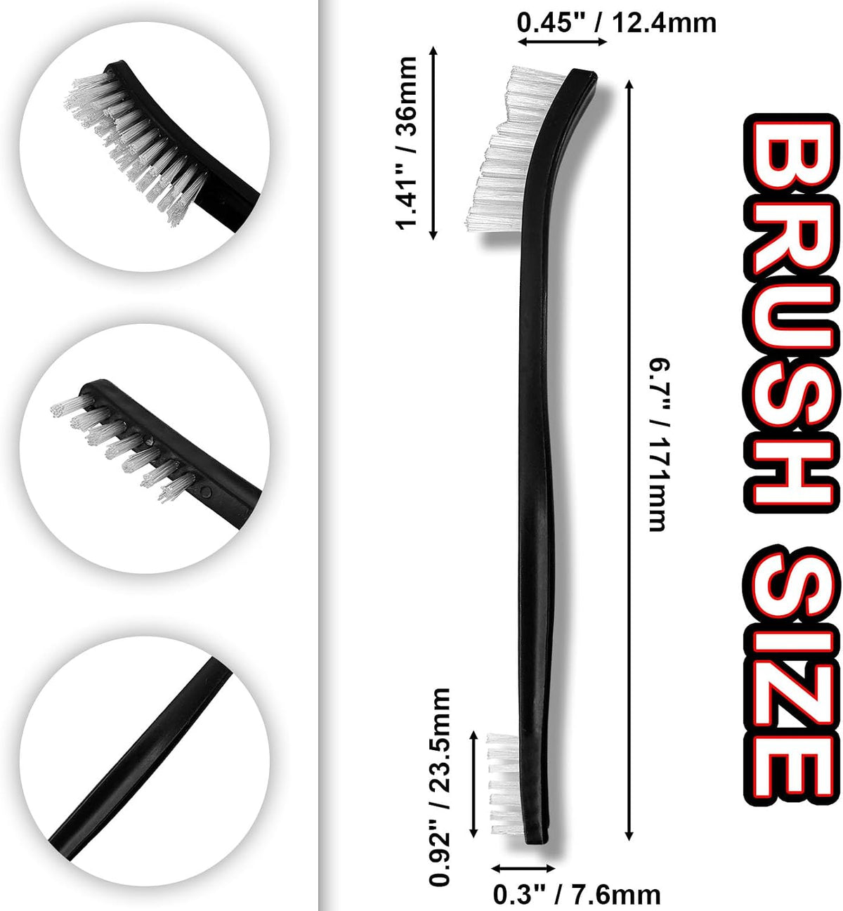 20Pcs Nylon Gun Cleaning Brushes Gun Cleaning Kit Supplies 7" Inch Universal Bristle