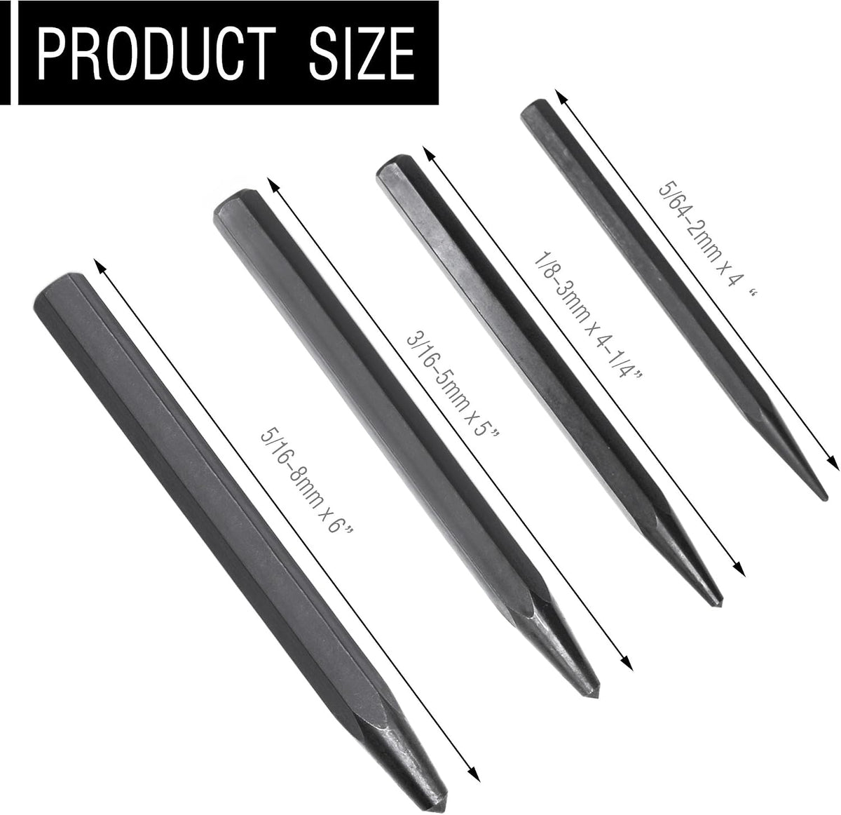 62215 center punch for Mayhew metal Tools 4-Piece Center Punch Tool Set