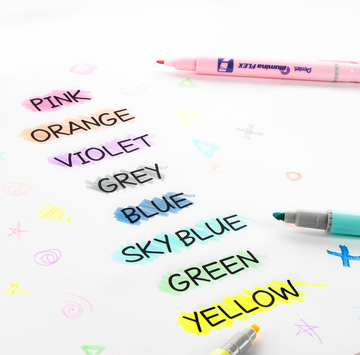 Pentel Illumina Flex Twin Tip Highlighter, Dual-Tip Marker Highlighter