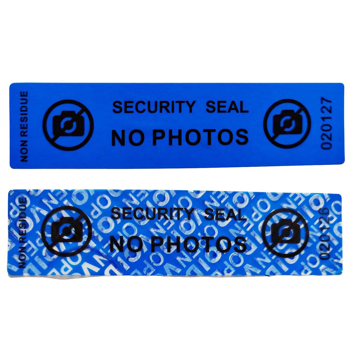 100pcs 25x90mm Non Residue Signable Tamper Evident Anti Counterfeit Tamper Proof Stickers