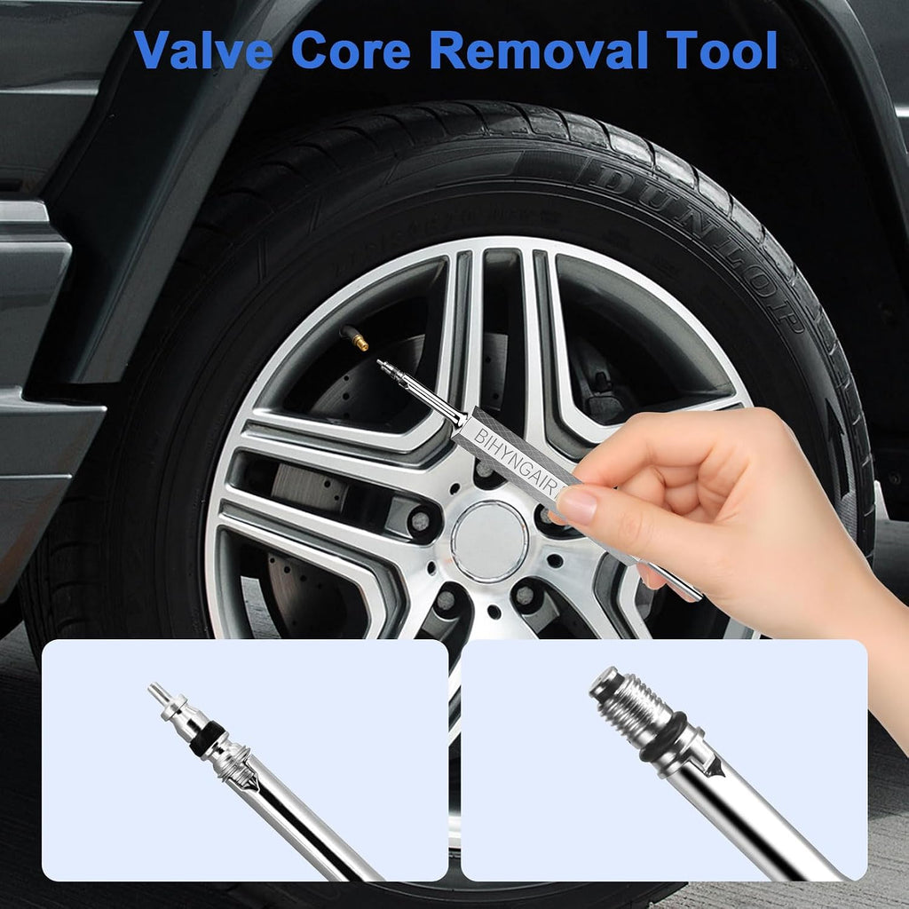 Linkstyle Valve Core Removal Tool Kit: 20PCS Presta Schrader Valve Cores
