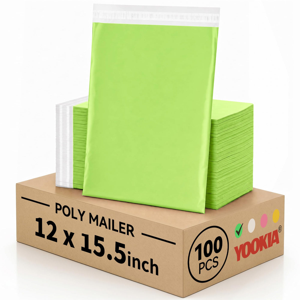 10x13" Poly Mailers 100PCS, 5-Layer Self-Seal Waterproof Shipping Bags for Clothes, Books