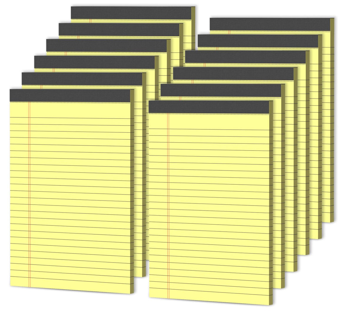 12 Pack Legal Pads 5x8 in Colorful Note Pads for Writing Small NotePads 5x8