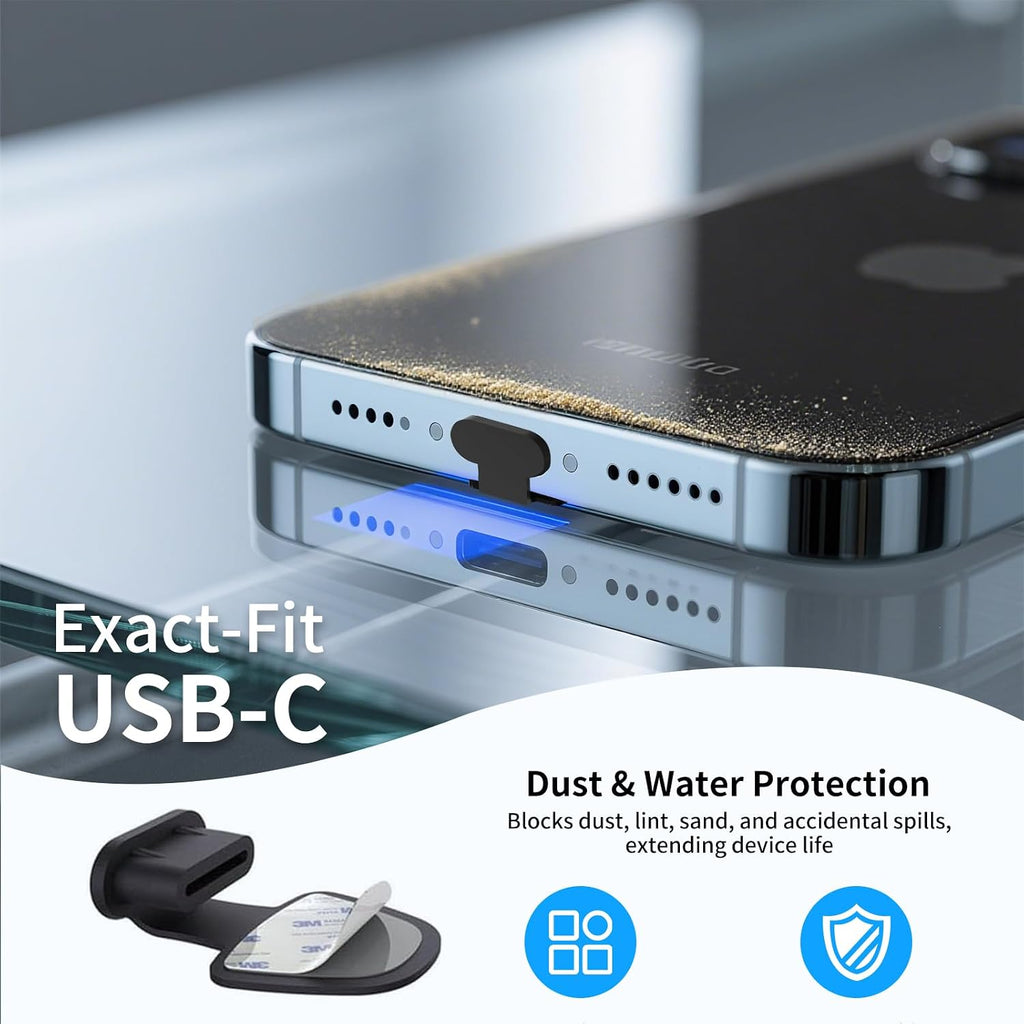 (10-Pack) Anti Loss USB C Dust Plug,C-Type Port Dust Plug