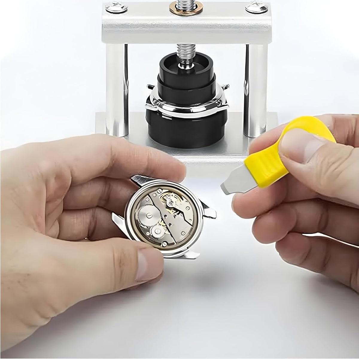 18 Modes Watch Press Tool Set, Professional Watch Back Case Closer Repair Kit with 18