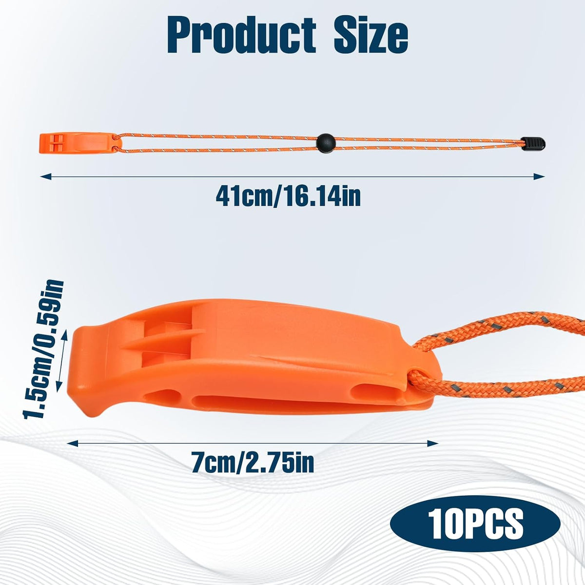 10PCS Marine Whistle, Boat Whistle, Safety Survival Whistle