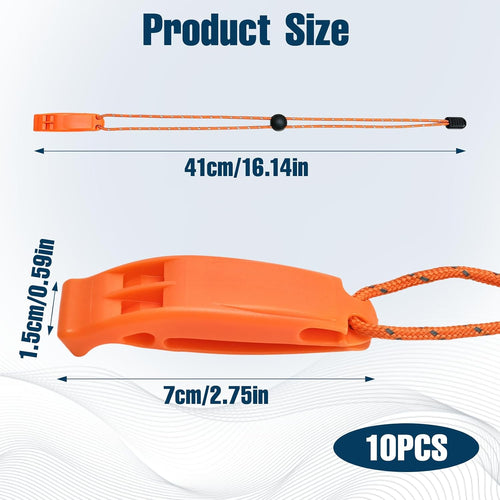 10PCS Marine Whistle, Boat Whistle, Safety Survival Whistle