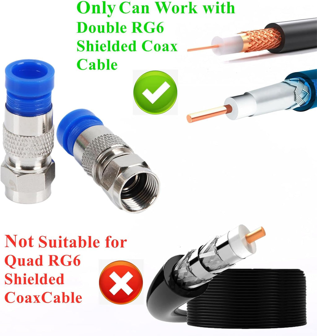 Gaobige Coax Cable Crimper Tool Kit, rg6 rg59 Coaxial Compression Tool