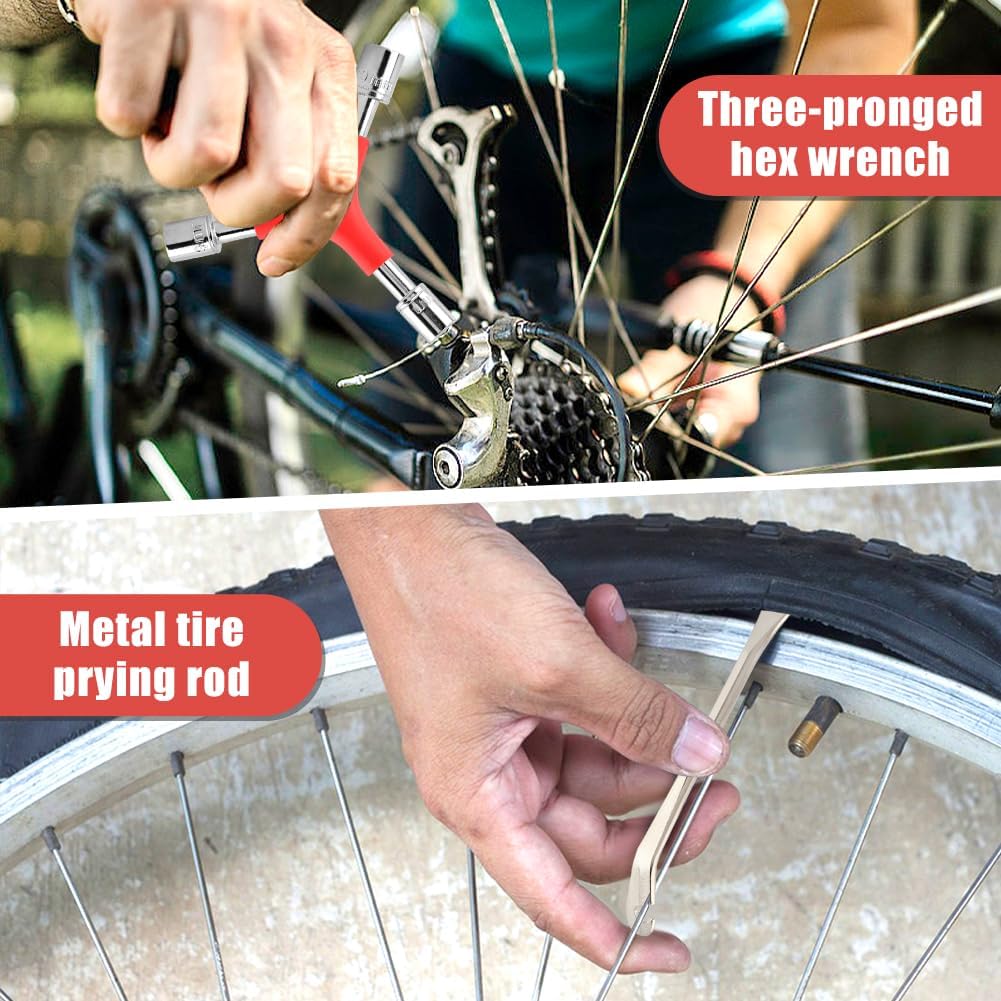 8 Pcs Bike Spoke Wrench Set, Bicycle Spoke Wrench Tools Fits Most Bikes