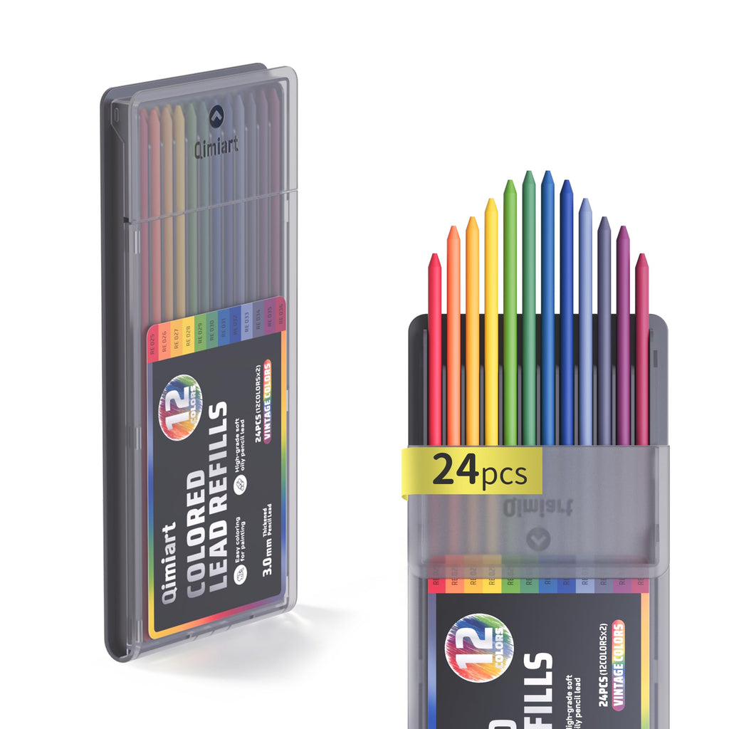 3.0mm Mechanical Colored Pencils Set, Pack of 12 (Metallic Color)