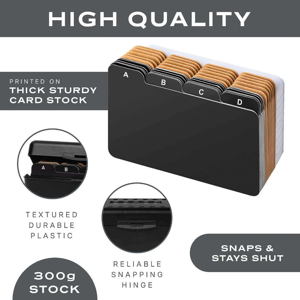 3x5 Index Card Holder Set 50 Ruled Index Cards