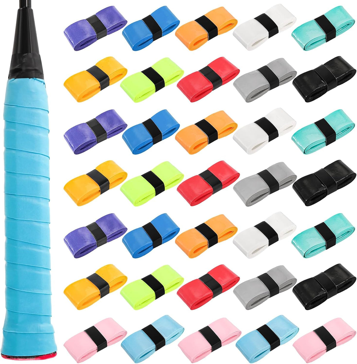 36 Pcs Tennis Racket Grip Tape, Anti Slip and Absorbent Grip