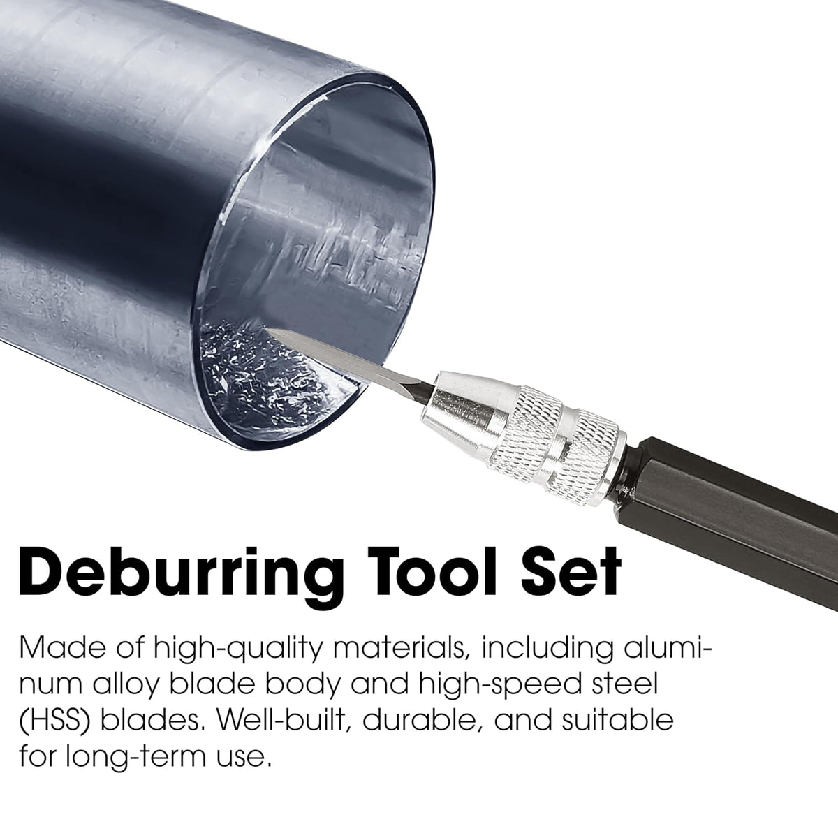 3PCS/Set Scraper Deburring Tool Adjustable Trimming Blade Triangular Trimmer Pencil Steel