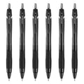 Uni-Ball Jetstream Elements Ballpoint Pen, Medium Point (1.0mm), Black Ink, 6 Pens