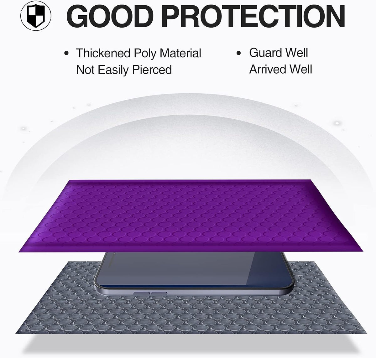 UCGOU Bubble Mailers 6x10 Inch Purple 25 Pack Poly Padded Envelopes Small Business