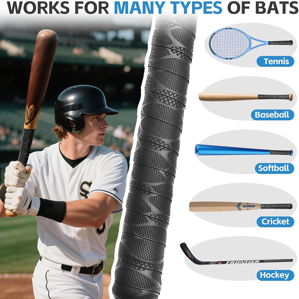 Maylanny 16.4 Ft x 1 in Pro Baseball Bat Grip Tape - PU with Starter Adhesive & Free