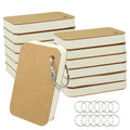 zmybcpack 6 Pack 3x5 Inch Blank Flash Cards with Binder Rings