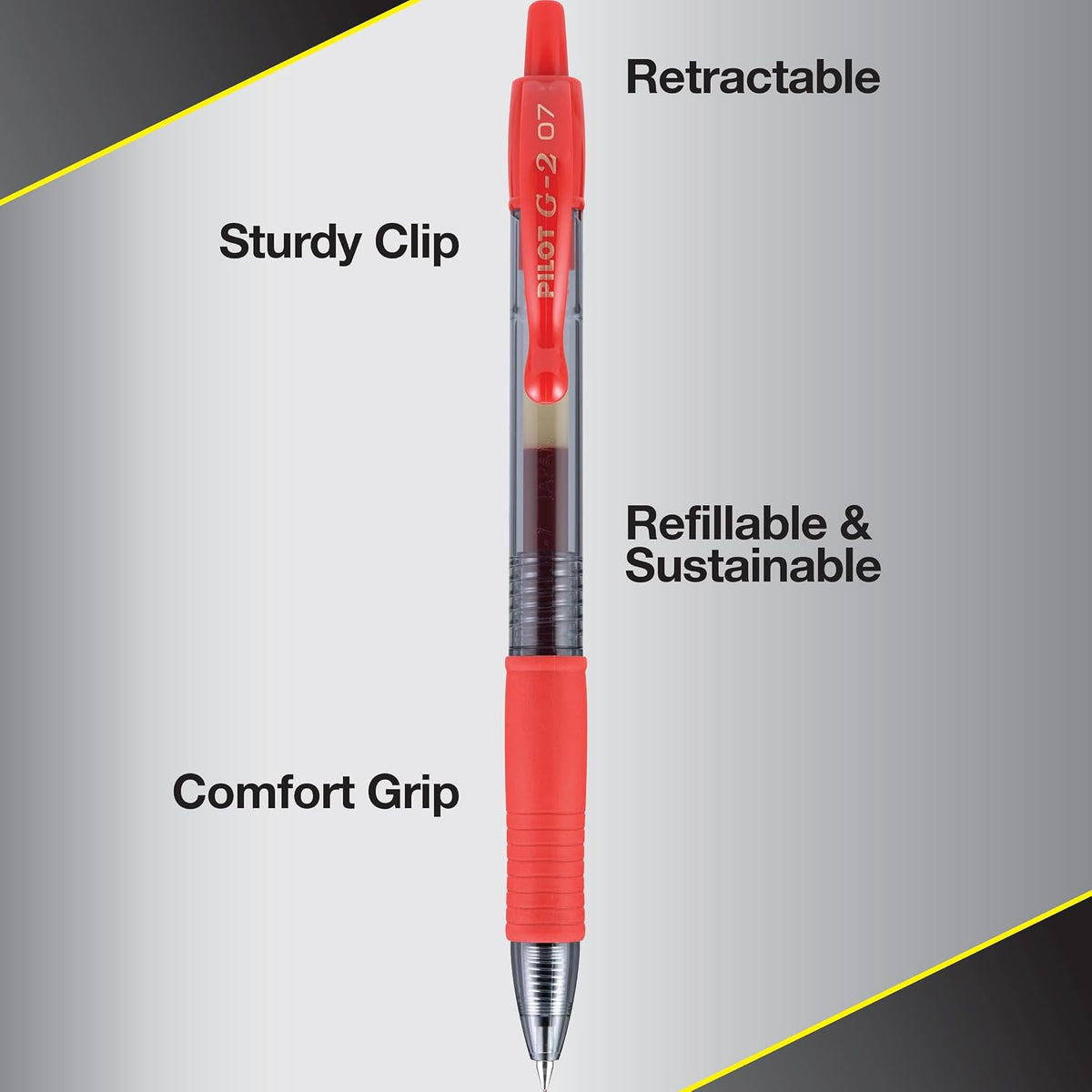 PILOT G2 Premium Gel Ink Pens, Fine Point 0.7mm, Assorted Inks, 8 Count