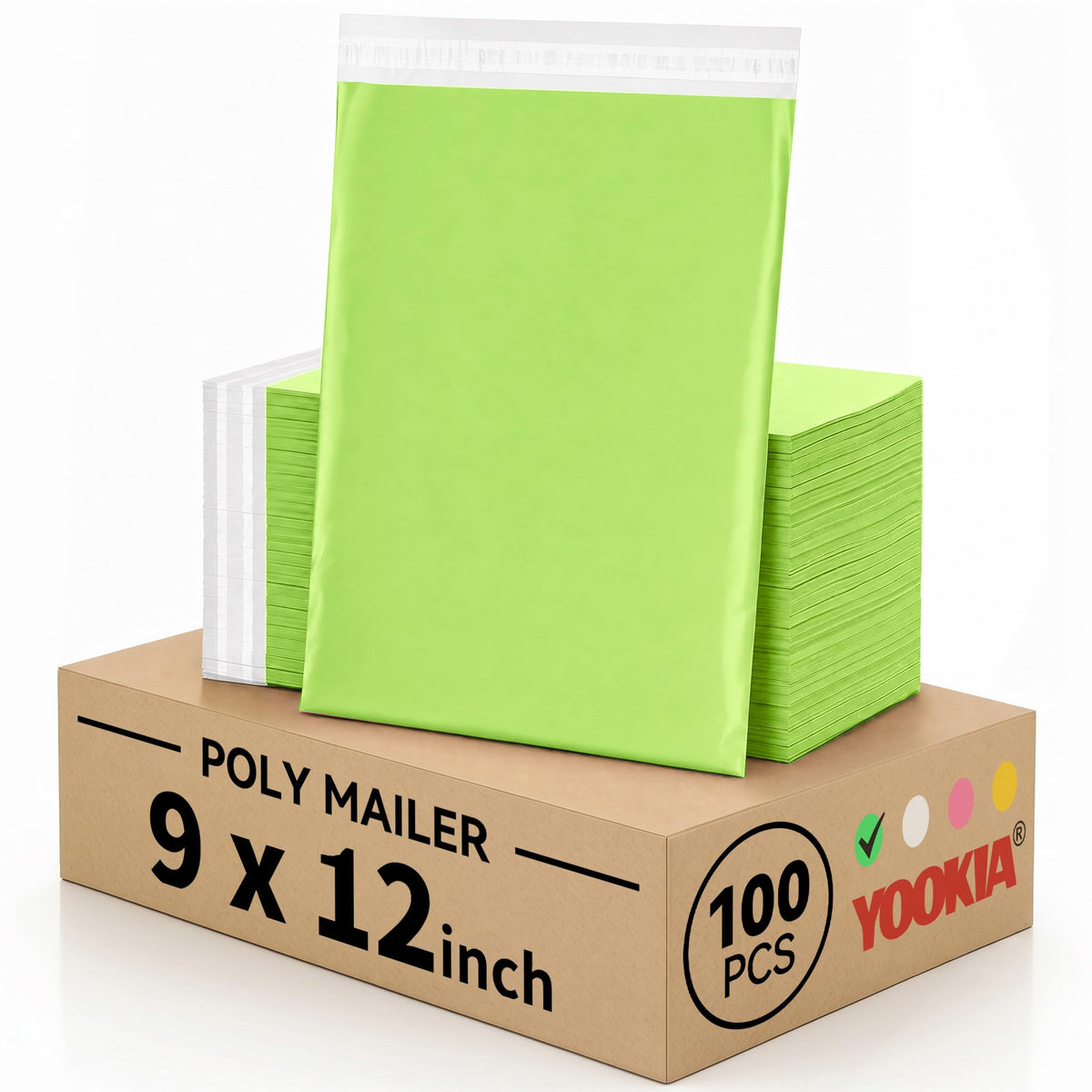 10x13" Poly Mailers 100PCS, 5-Layer Self-Seal Waterproof Shipping Bags for Clothes, Books