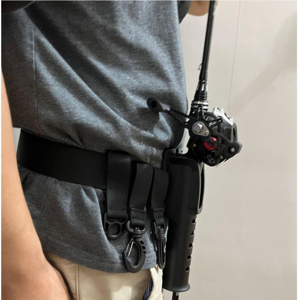 1 Pcs Fishing Rod Belt Holder Fishing Waist Belt Rod Holder Adjustable Fishing Waist Rod