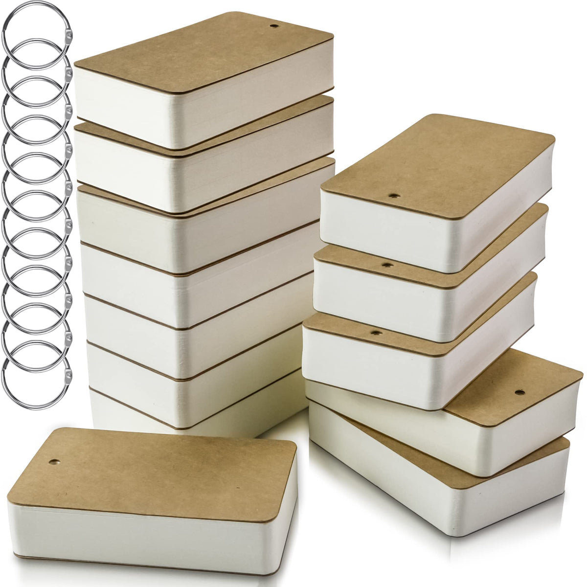 500 Pcs Flash Cards 2x3 Inch Index Cards with Ring Lined Note Card Bood Flashcards
