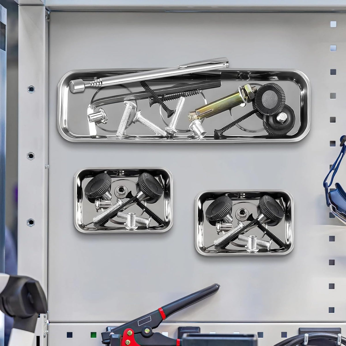 3 Pcs Magnetic Parts Tray, Magnetic Tool Tray