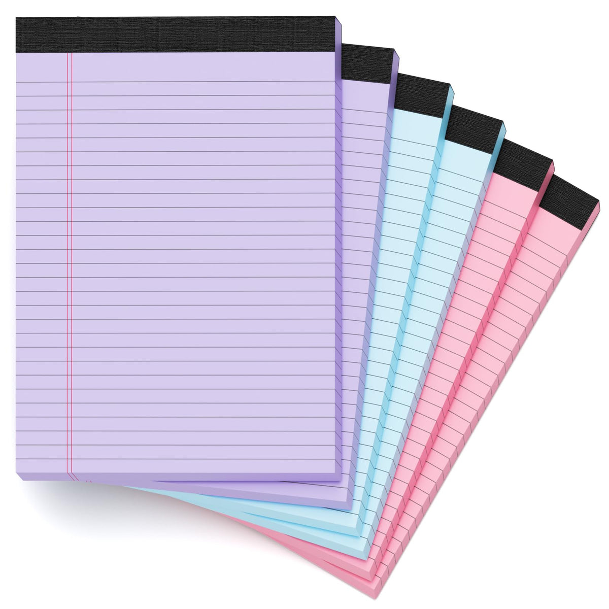 8 Pack Legal Pads 8.5 x 11, Notepads Colored Note Pads 8.5x11 Writing Pads