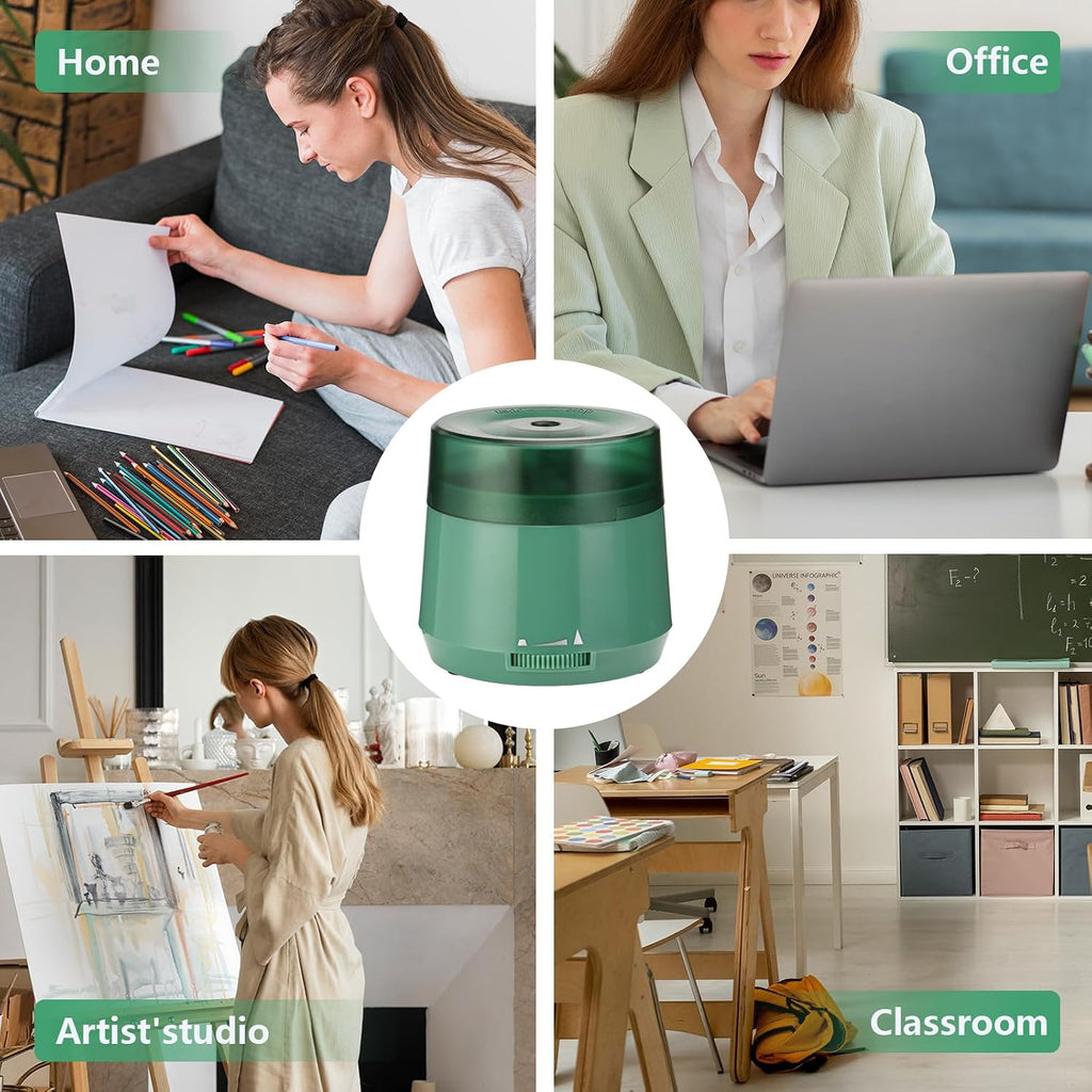 Electric Pencil Sharpener, Dual Power USB Battery Operated