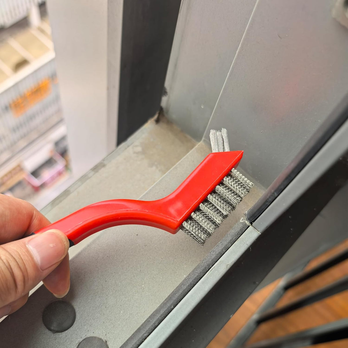 6 Pcs Wire Brushes for Cleaning, Stainless Steel Bristles Scratch Brush Set for Polishing