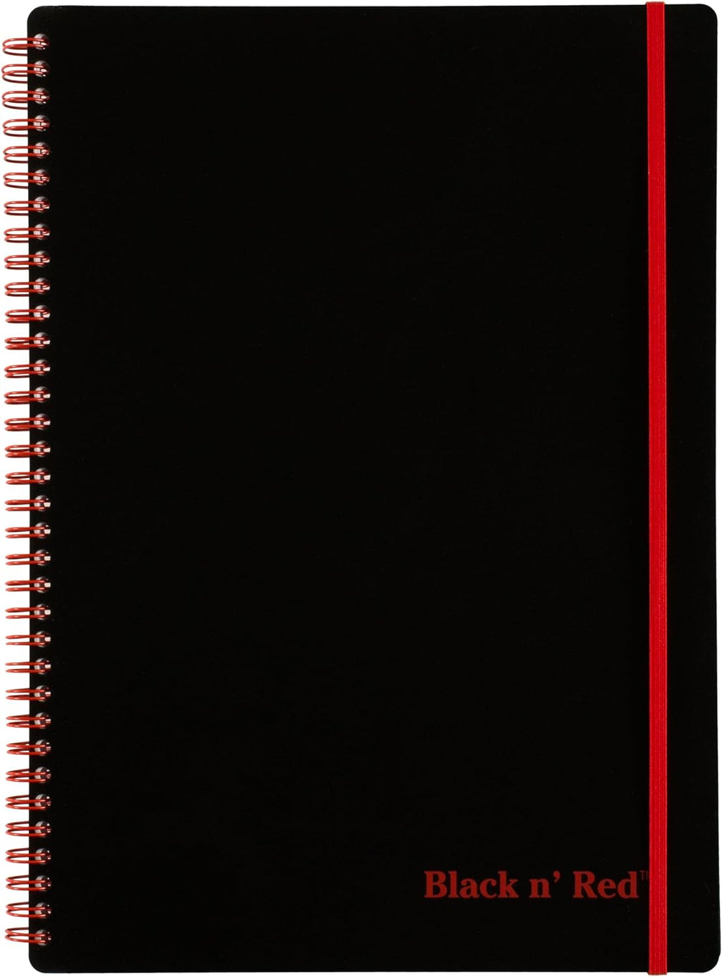 Black n' Red Notebook, Business Journal, 8-1/4" x 5-7/8", 70 Sheets, Ruled, Optik Paper