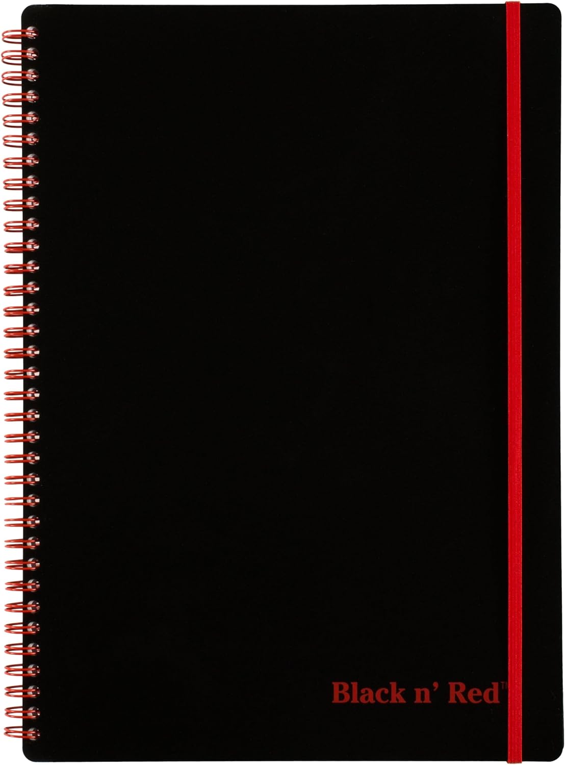 Black n' Red Notebook, Business Journal, 8-1/4" x 5-7/8", 70 Sheets, Ruled, Optik Paper