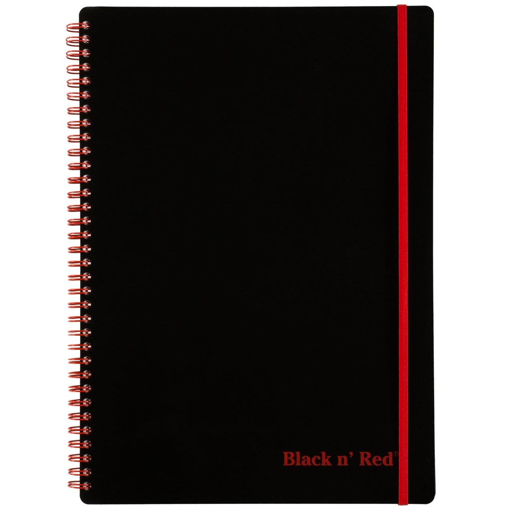 Black n' Red Notebook, Business Journal, 8-1/4" x 5-7/8", 70 Sheets, Ruled, Optik Paper