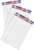 TOPS American Pride Writing Tablet, 5 x 8 Inches, Perforated, White, Narrow Rule