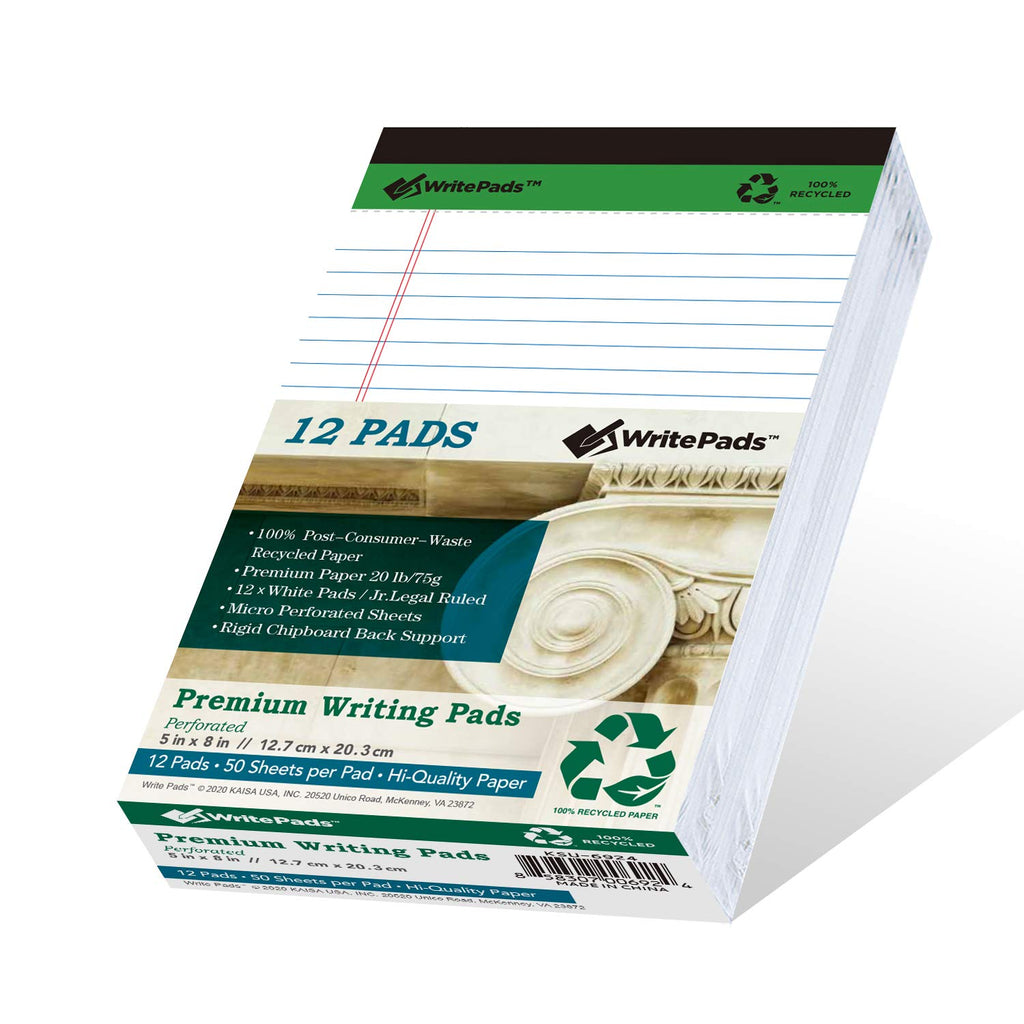 KAISA Colored Legal Pad 15lb Recycled Paper Writing Pad