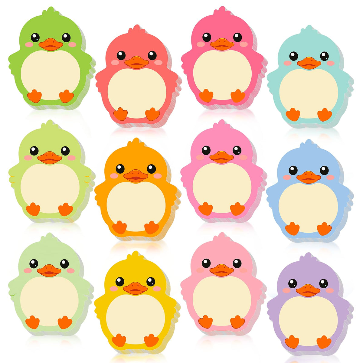 9 Dreamy Pastel Gradient Sticky Notes - Self-Adhesive Note Pads & Memo Notes for School