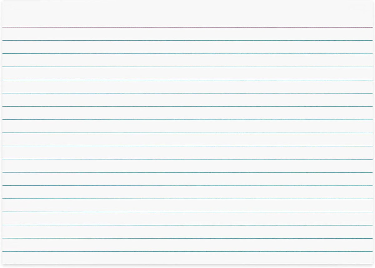 Home Advantage Double Sided Ruled White Index Cards, File Lined Note Cards (5-x-7)
