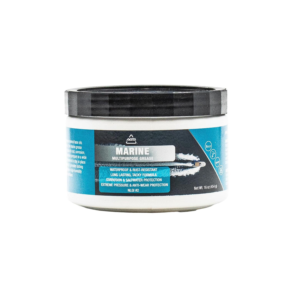 AGS Marine Grease, Premium Mineral Base, Water-Resistant, for Marine