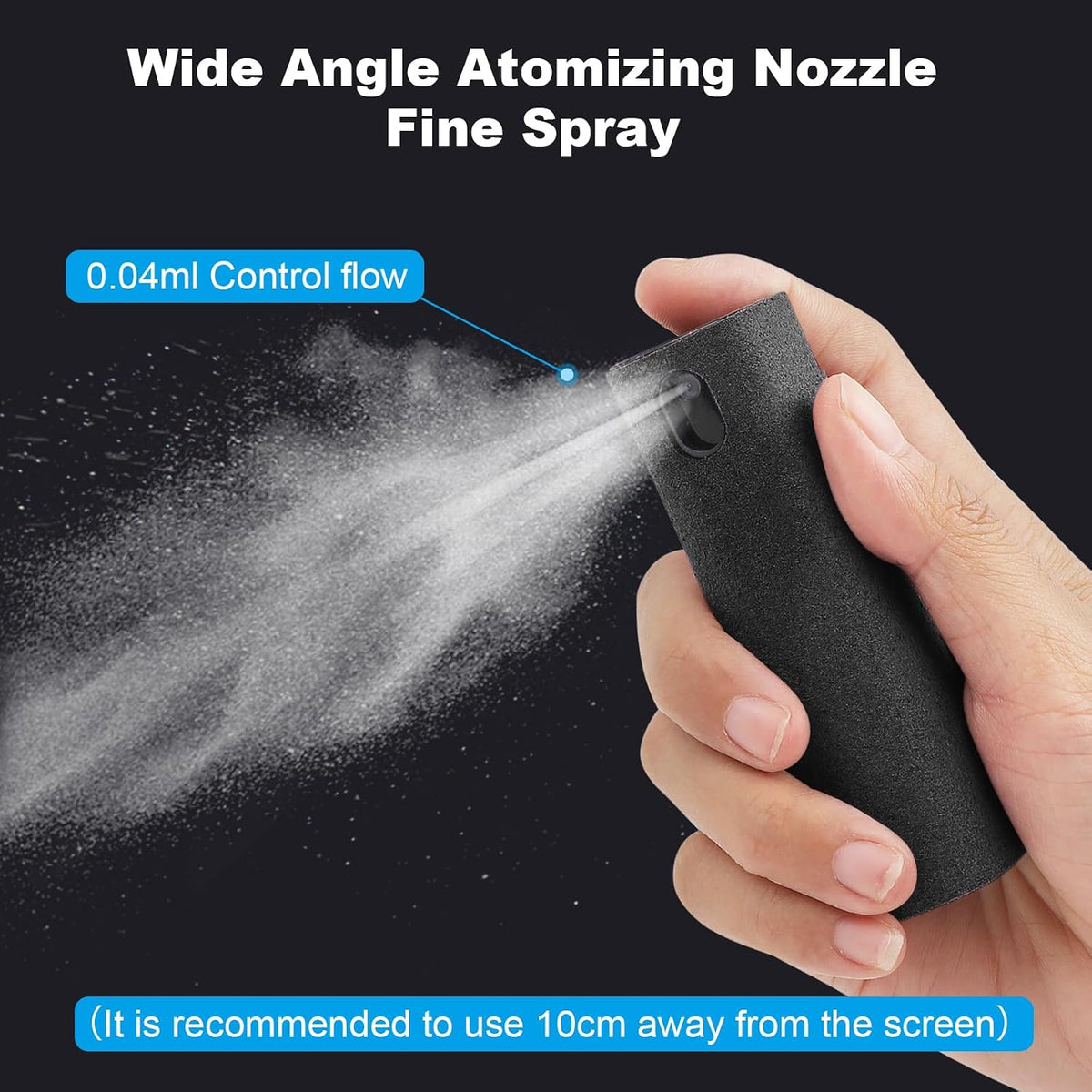 6 Pack Screen Cleaner 3-in-1 Touchscreen Mist Cleaner Spray and Microfiber Cloth Built-in