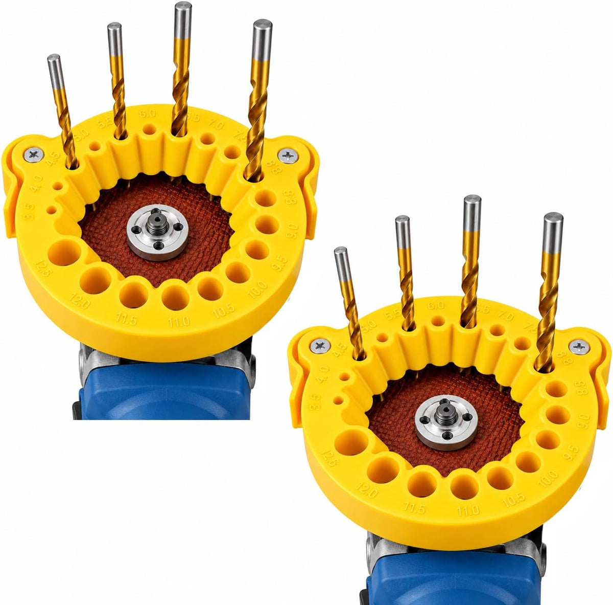 2 Pcs Drill Bit Sharpener Attachment for 3.5-12.5mm Bits