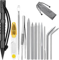 MONOBIN 12 Pcs Paracord FID Set Paracord Tools with Stainless Steel Knotter Marlinspike