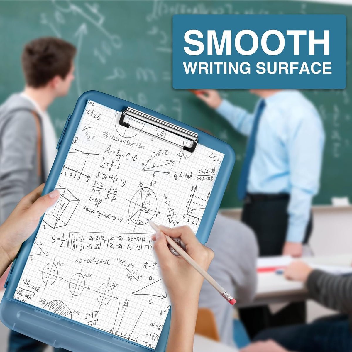 Sooez Clipboards with Storage, High Capacity Clip Boards 8.5x11 with Storage