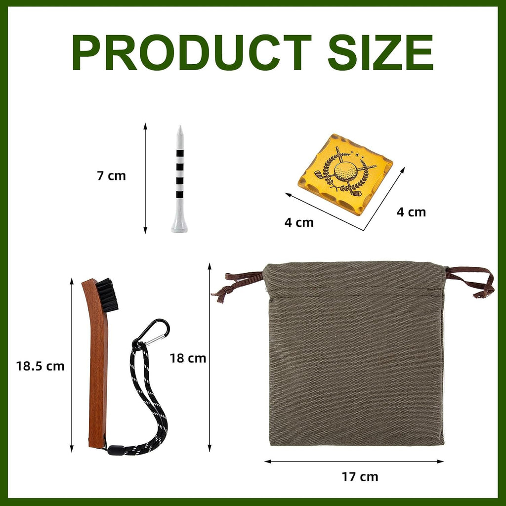 Golf Accessories Kit with Golf Tee Bag, Course Essentials