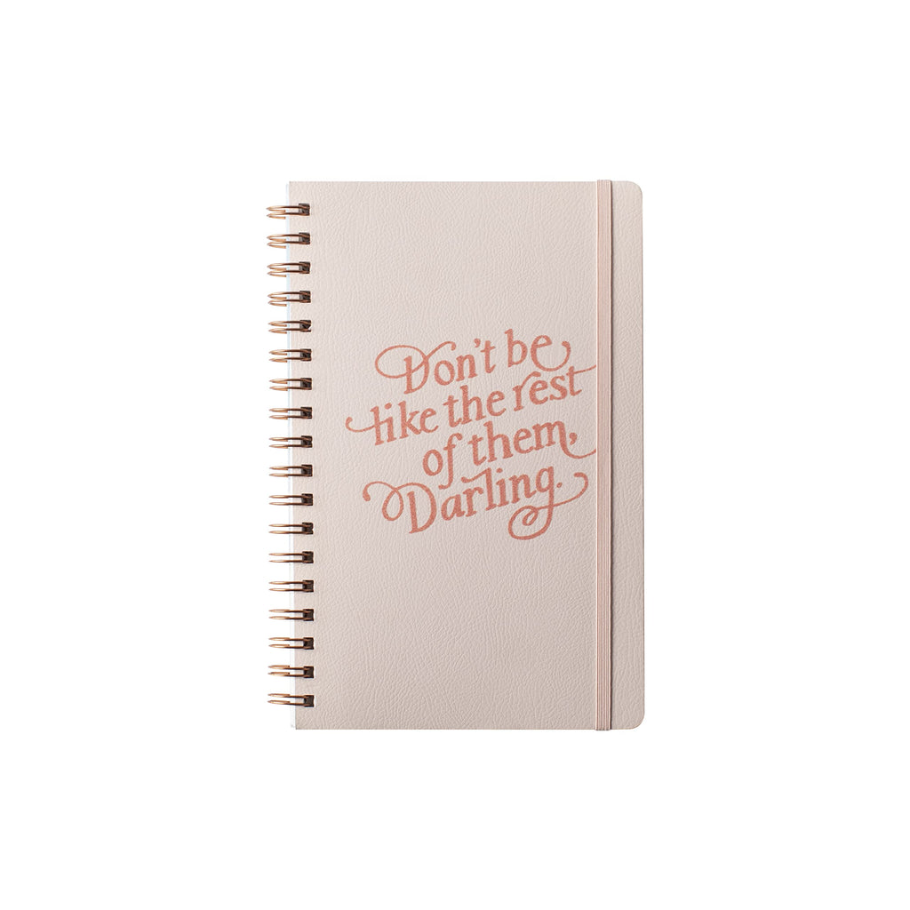 Fringe Signature Spiral Journal/Notebook, 160 Lined Pages, 6 x 9.5 Inches