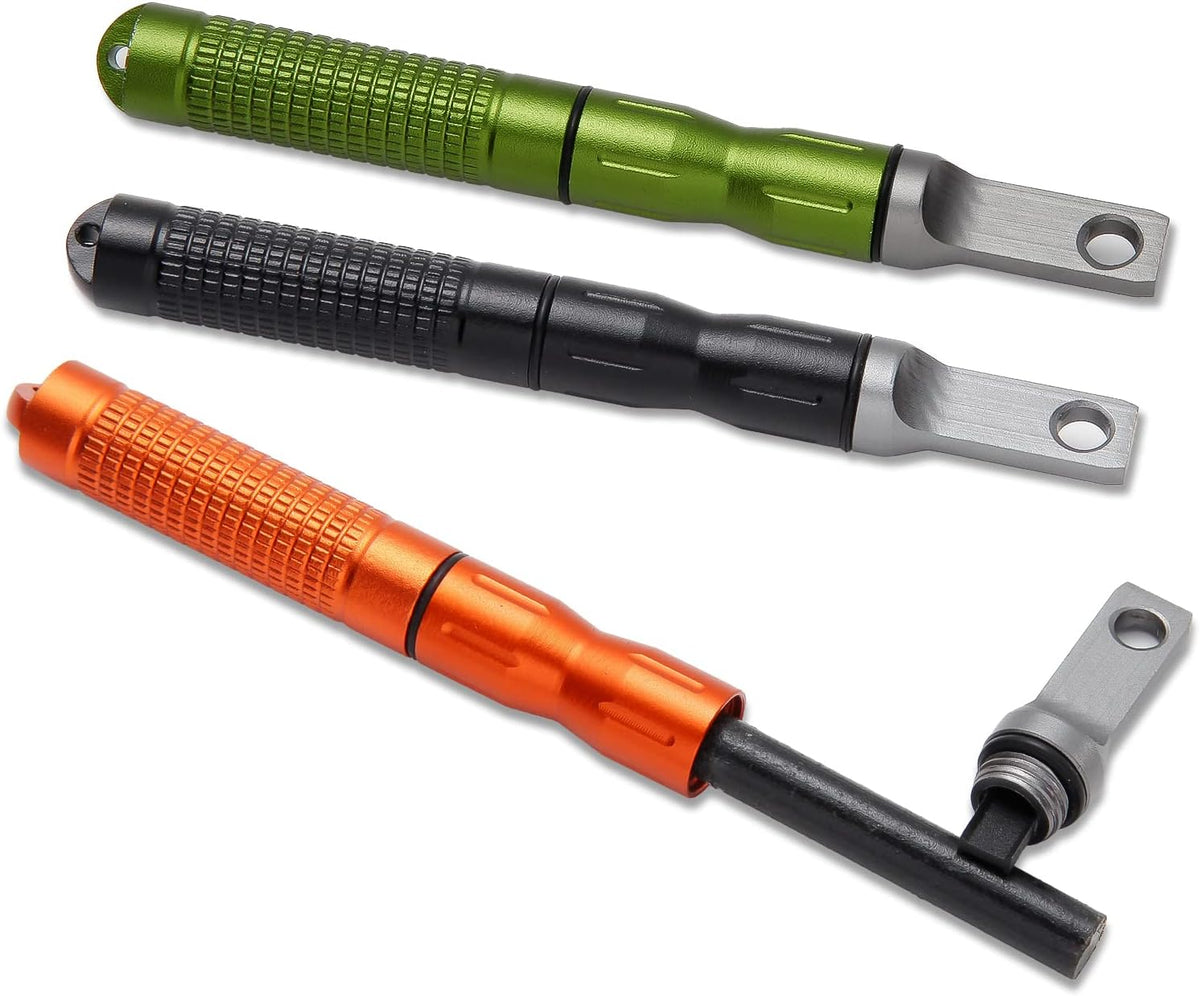 3PCS Ferro Rods - Compact Fire Starter Sticks with Scraper Striker Fire Steel Strikes