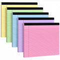 Thboxes 5 Pack Wide Legal Pads, 11 x 9.5 in Landscape Note Pads, 150 Sheets