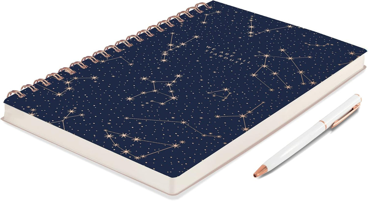 Fringe Signature Spiral Journal/Notebook, 160 Lined Pages, 6 x 9.5 Inches