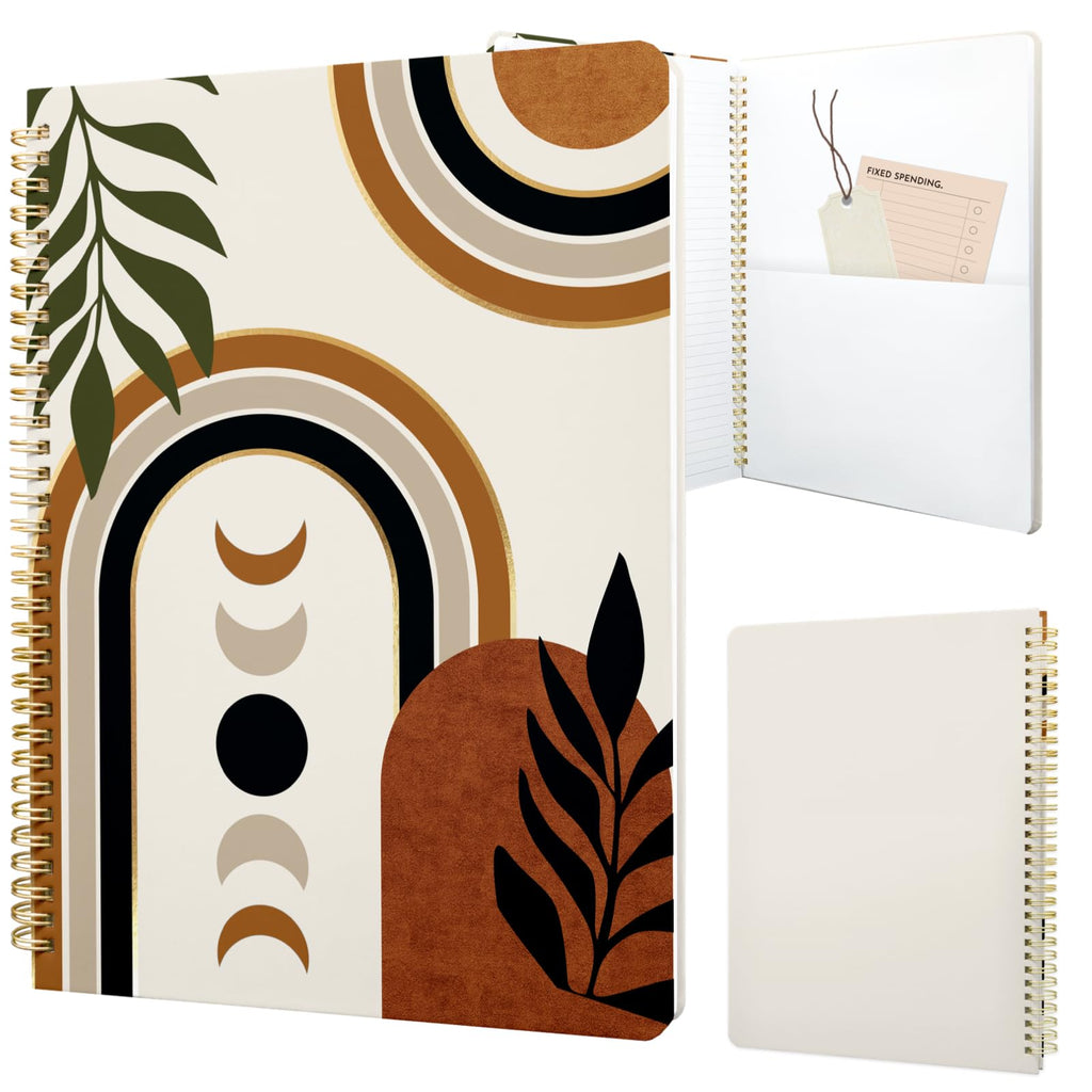 Cute Spiral Notebook 8.5 x 11 Graph Paper Journal A4, Plant Flower