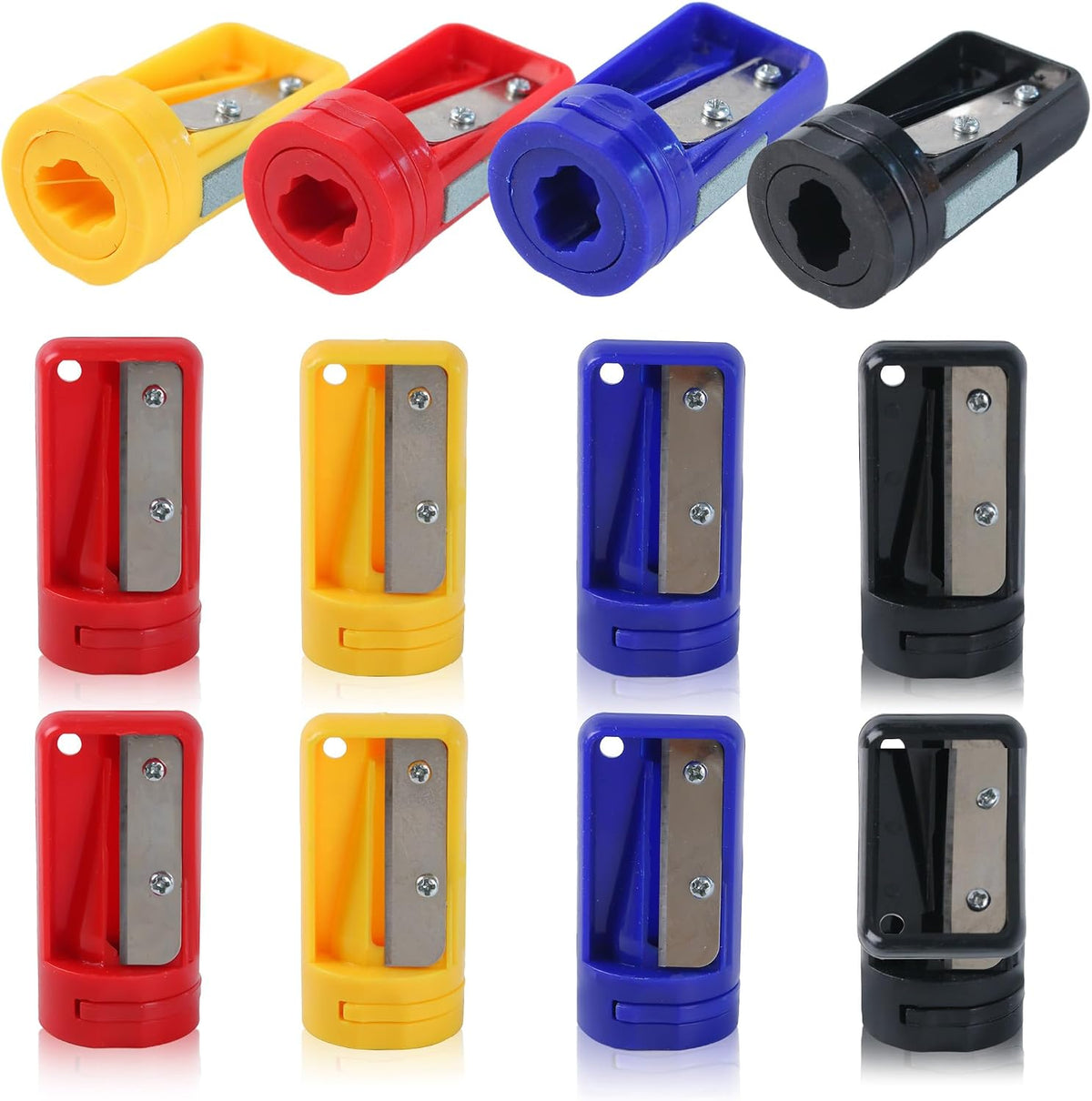 12 Pack Carpenter Pencil Sharpener Portable Manual Pencil Sharpener Cutter Woodworking