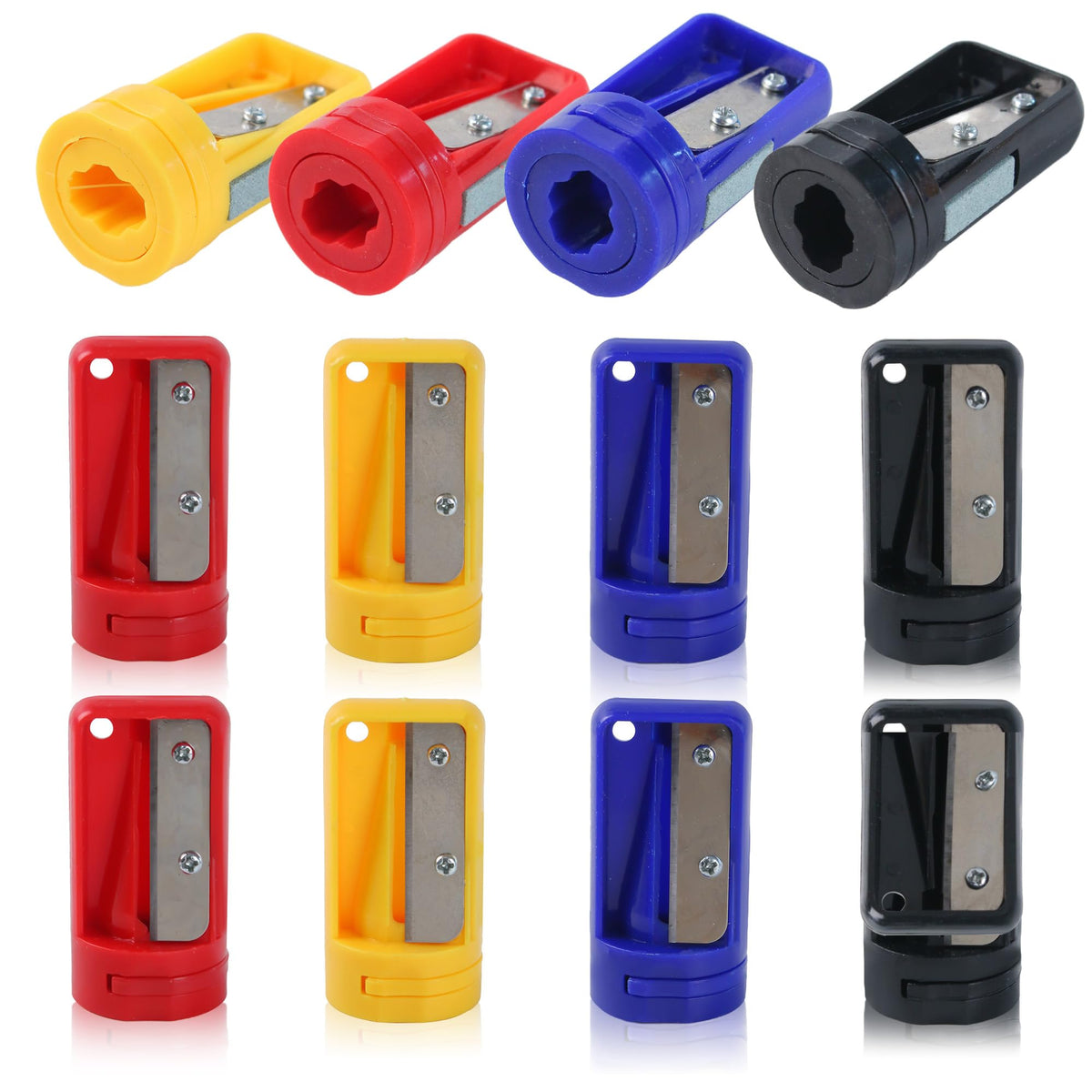 12 Pack Carpenter Pencil Sharpener Portable Manual Pencil Sharpener Cutter Woodworking