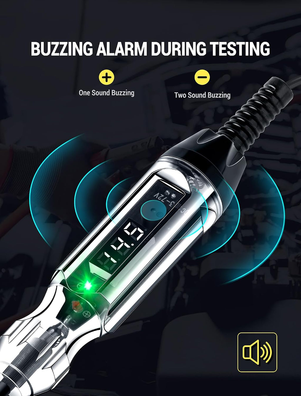 3-72V Buzzer Automotive Test Light Circuit Tester